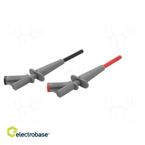 Clip-on probe | pincers type | 10A | 1kVDC | red and black | 4mm image 7