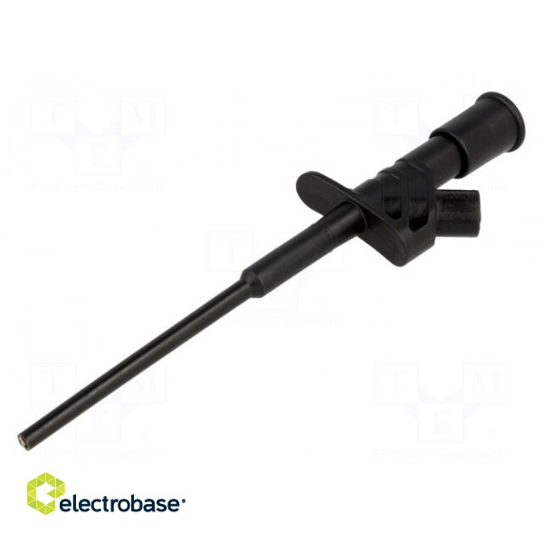 Clip-on probe | pincers type | 10A | black | Grip capac: max.4mm | 4mm image 1