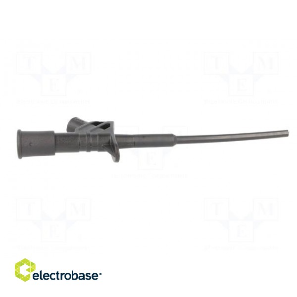 Clip-on probe | pincers type | 10A | black | Grip capac: max.4mm | 4mm фото 8