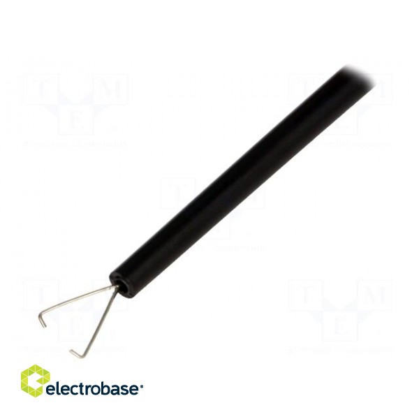 Clip-on probe | pincers type | 10A | black | Grip capac: max.4mm | 4mm фото 2