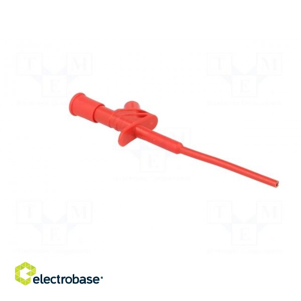 Clip-on probe | pincers type | 10A | red | Grip capac: max.4mm | 4mm image 9