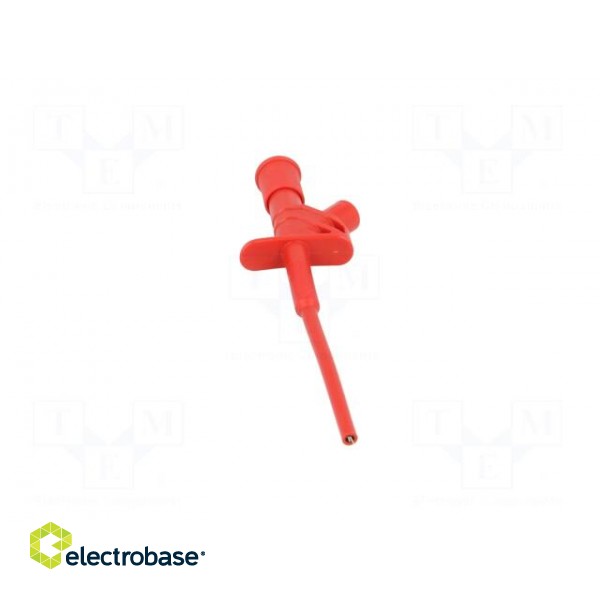Clip-on probe | pincers type | 10A | red | Grip capac: max.4mm | 4mm image 10