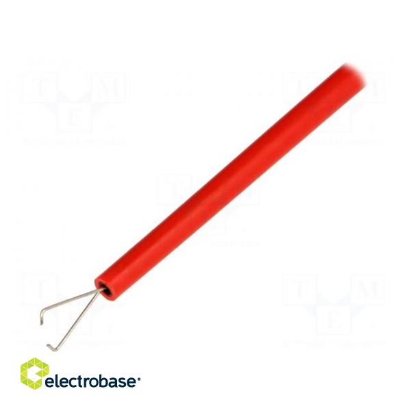 Clip-on probe | pincers type | 10A | red | Grip capac: max.4mm | 4mm image 2