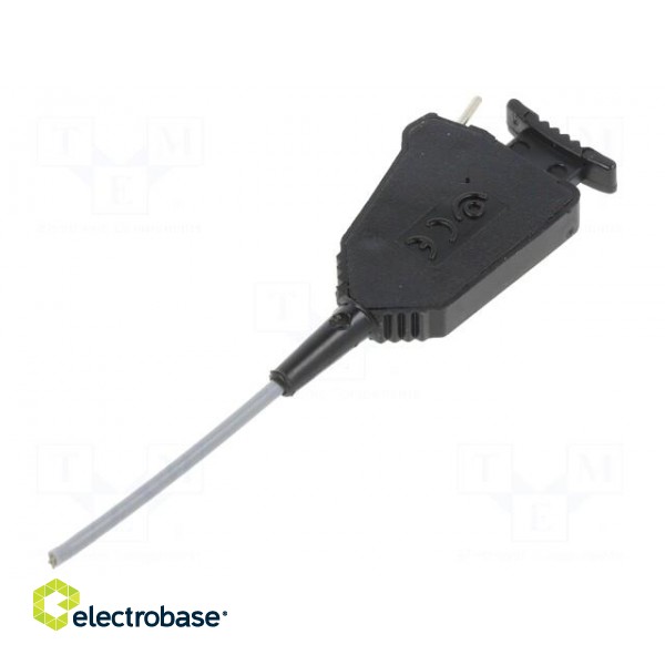 Clip-on probe | pincers type | 1A | 60VDC | black | 0.8mm | 30VAC image 1