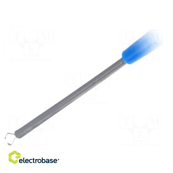 Clip-on probe | pincers type | 1A | 60VDC | blue | 0.8mm | 30VAC фото 2
