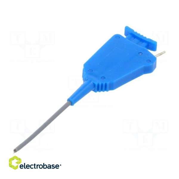 Clip-on probe | pincers type | 1A | 60VDC | blue | 0.8mm | 30VAC image 1