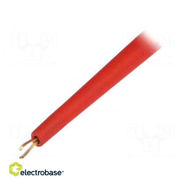 Clip-on probe | crocodile | 1A | red | 300V | 2mm | Overall len: 75mm image 2