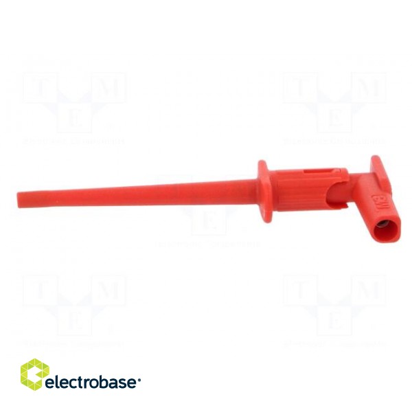 Clip-on probe | crocodile | 1A | red | 300V | 2mm | Overall len: 75mm image 4