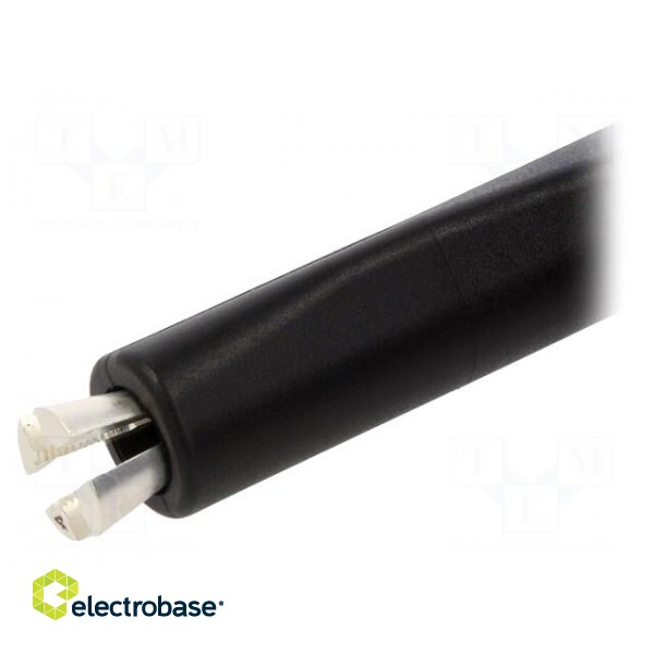 Clip-on probe | pincers type | 20A | black | 1kV | 4mm фото 2