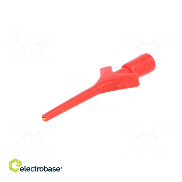 Clip-on probe | pincers type | 2A | 60VDC | red | Grip capac: max.2mm фото 2
