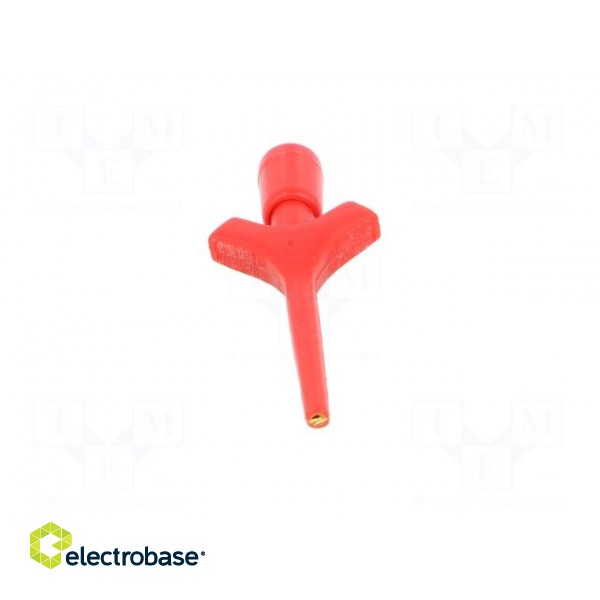 Clip-on probe | pincers type | 2A | 60VDC | red | Grip capac: max.2mm image 9