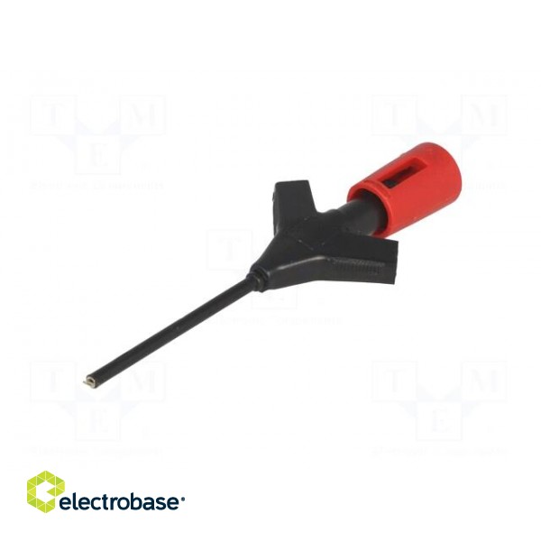 Clip-on probe | pincers type | 2A | 60VDC | red | Grip capac: max.2mm фото 2
