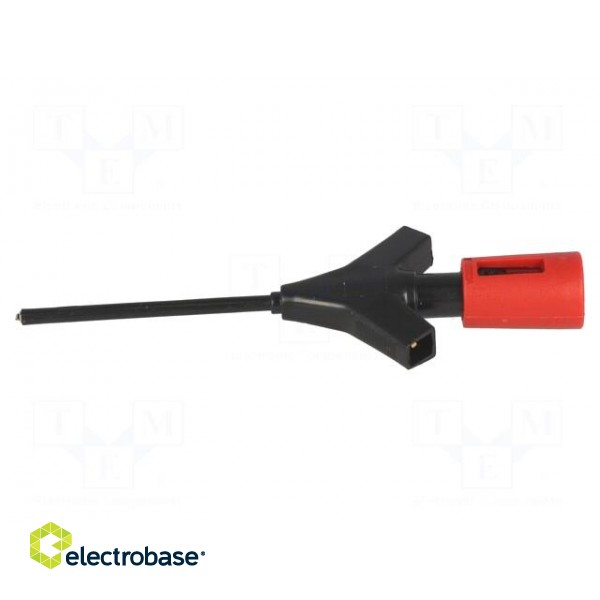 Clip-on probe | pincers type | 2A | 60VDC | red | Grip capac: max.2mm фото 3