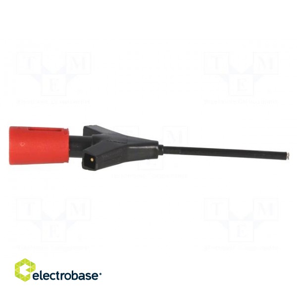 Clip-on probe | pincers type | 2A | 60VDC | red | Grip capac: max.2mm фото 7