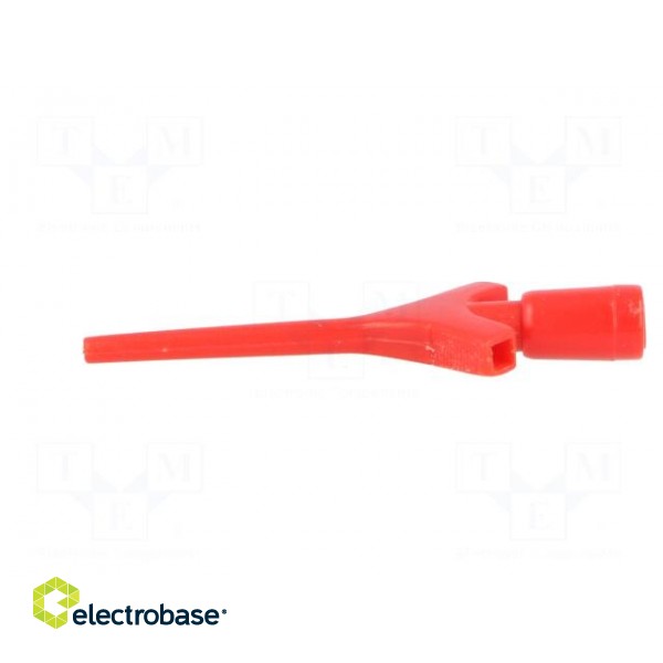 Clip-on probe | pincers type | 2A | 60VDC | red | Grip capac: max.2mm image 3