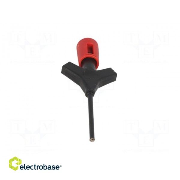 Clip-on probe | pincers type | 2A | 60VDC | red | Grip capac: max.2mm image 9