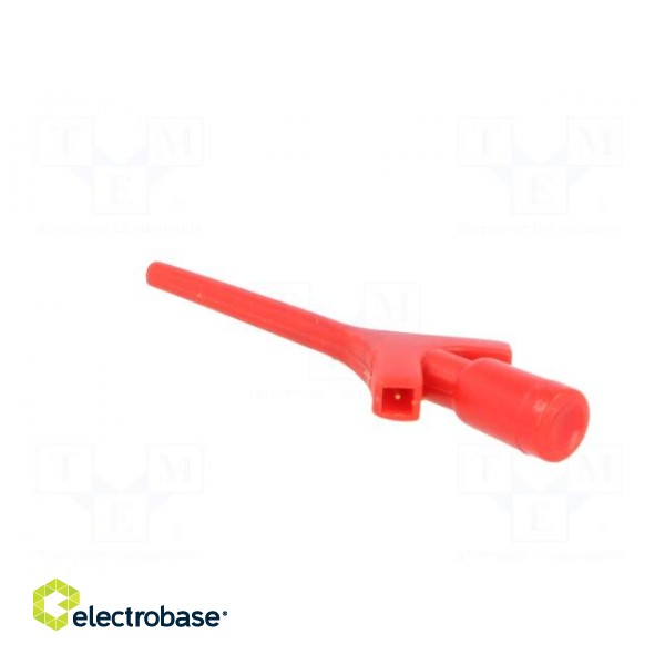 Clip-on probe | pincers type | 2A | 60VDC | red | Grip capac: max.2mm фото 4