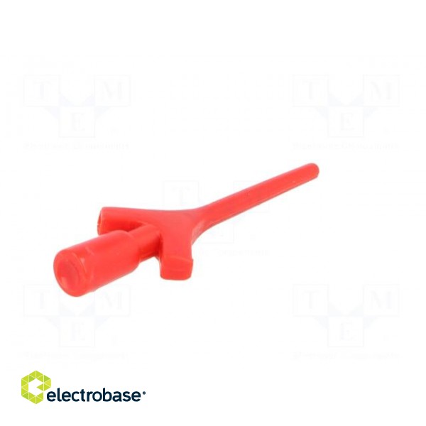 Clip-on probe | pincers type | 2A | 60VDC | red | Grip capac: max.2mm image 6