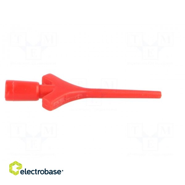 Clip-on probe | pincers type | 2A | 60VDC | red | Grip capac: max.2mm фото 7