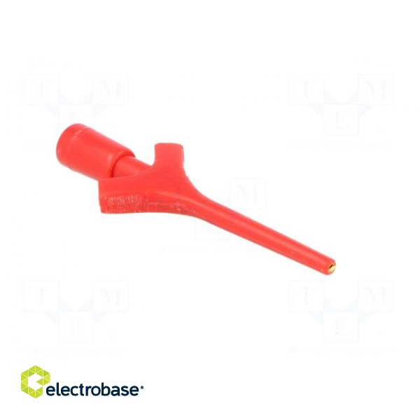 Clip-on probe | pincers type | 2A | 60VDC | red | Grip capac: max.2mm фото 8