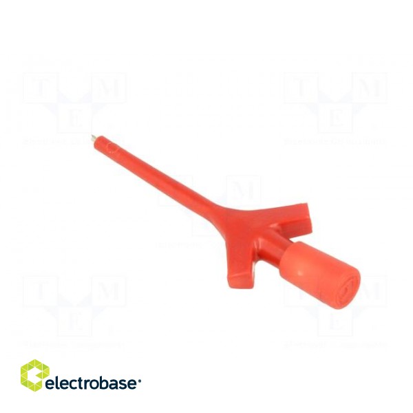 Clip-on probe | pincers type | 2A | 60VDC | red | Grip capac: max.3.5mm image 4