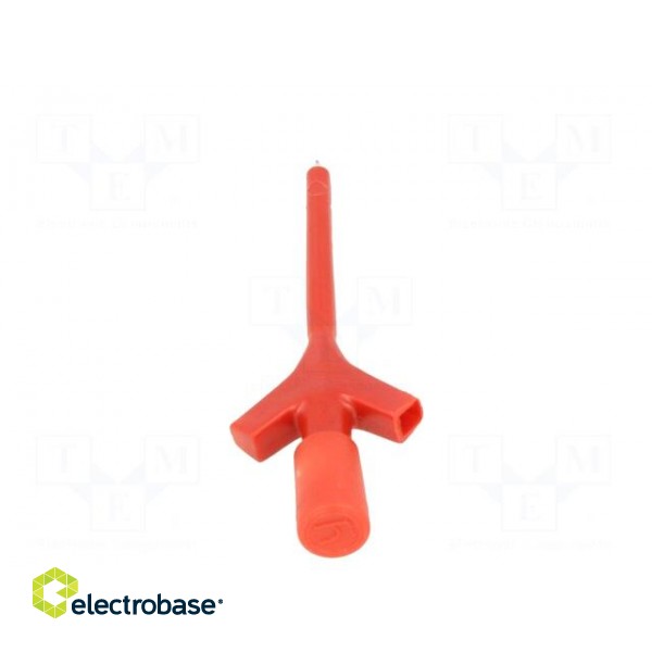 Clip-on probe | pincers type | 2A | 60VDC | red | Grip capac: max.3.5mm image 5