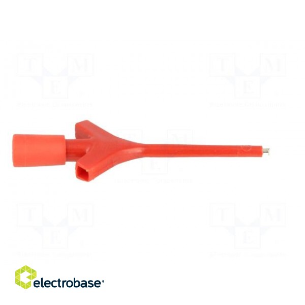 Clip-on probe | pincers type | 2A | 60VDC | red | Grip capac: max.3.5mm image 7