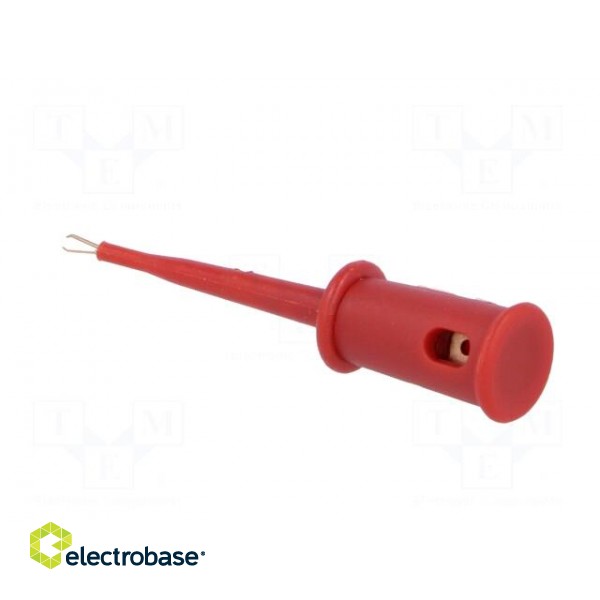 Clip-on probe | pincers type | 3A | 60VDC | red | Insulation: polyamide image 4