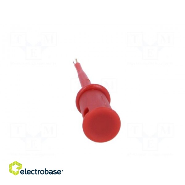 Clip-on probe | pincers type | 3A | 60VDC | red | Insulation: polyamide image 5