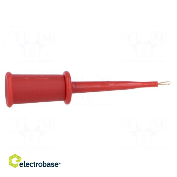 Clip-on probe | pincers type | 3A | 60VDC | red | Insulation: polyamide image 7