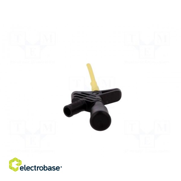 Clip-on probe | pincers type | 3A | black | Grip capac: max.3mm | 2mm фото 6