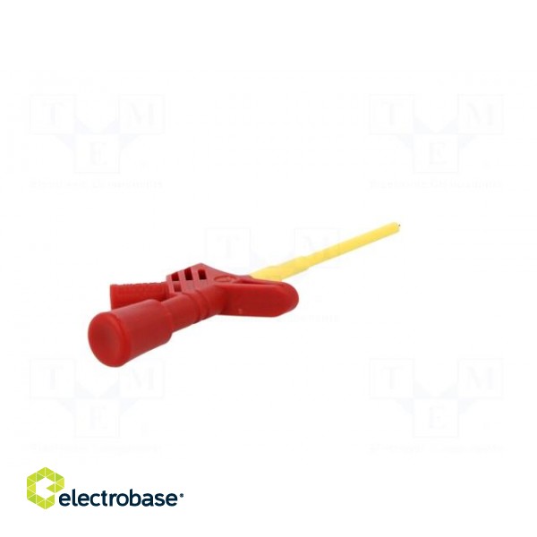 Clip-on probe | pincers type | 3A | red | Grip capac: max.3mm | 2mm image 7