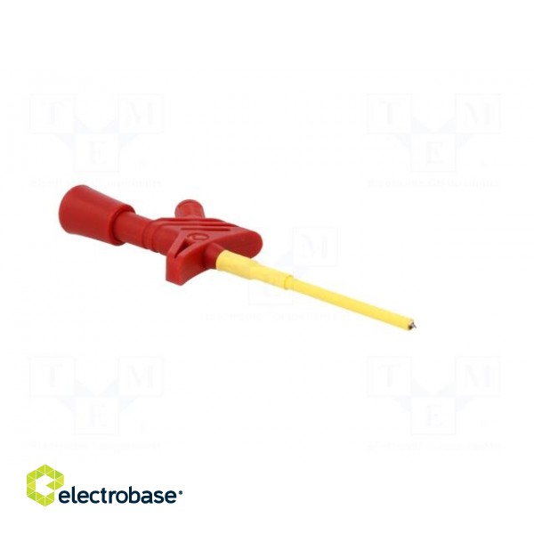 Clip-on probe | pincers type | 3A | red | Grip capac: max.3mm | 2mm image 9