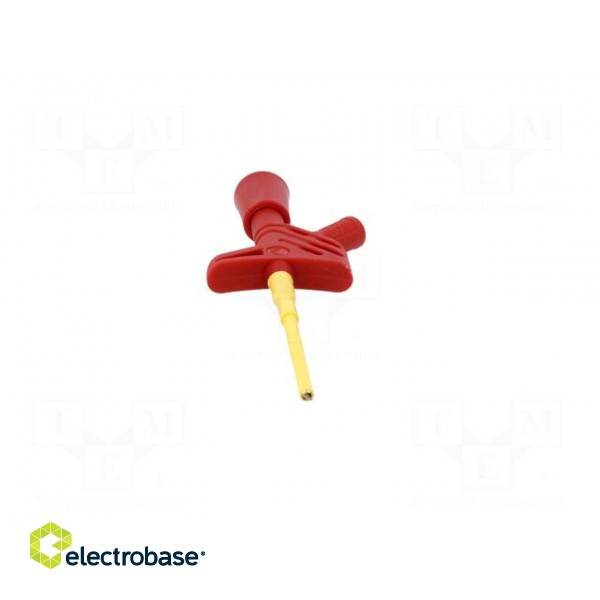 Clip-on probe | pincers type | 3A | red | Grip capac: max.3mm | 2mm image 10