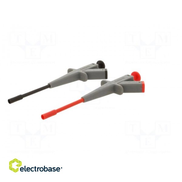 Clip-on probe | pincers type | 4A | 1kVDC | red and black | 4mm image 3