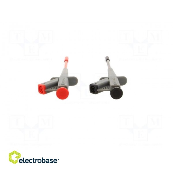 Clip-on probe | pincers type | 4A | 1kVDC | red and black | 4mm image 6