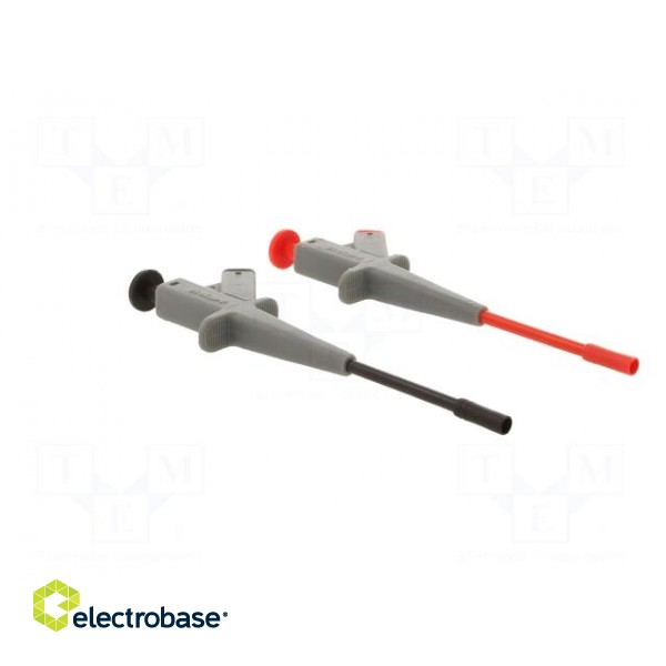 Clip-on probe | pincers type | 4A | 1kVDC | red and black | 4mm image 9