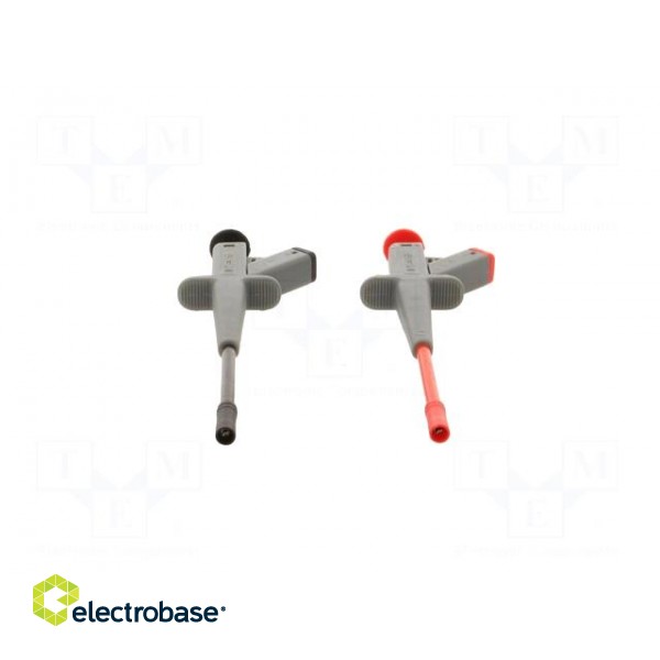 Clip-on probe | pincers type | 4A | 1kVDC | red and black | 4mm image 10