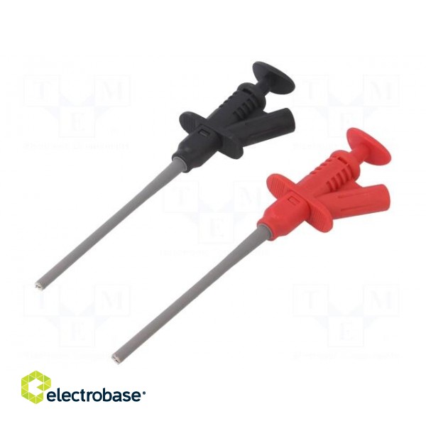 Clip-on probe | pincers type | 5A | 165mm | banana 4mm socket image 1