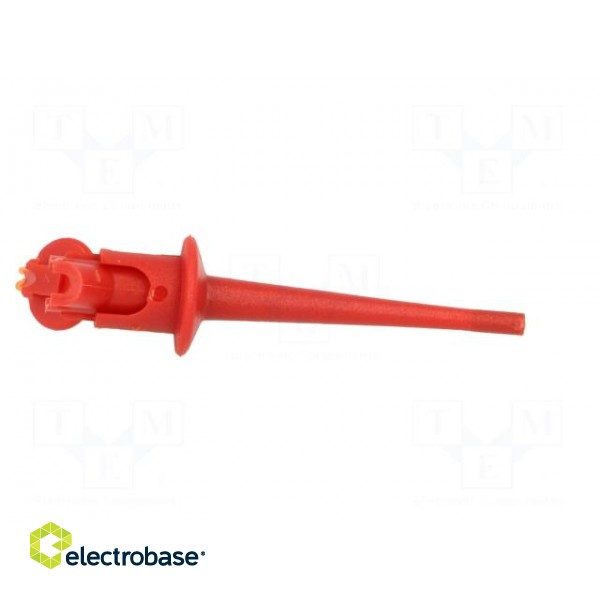 Clip-on probe | pincers type | 5A | 300VDC | red | Plating: gold-plated image 8