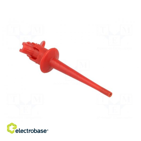 Clip-on probe | pincers type | 5A | 300VDC | red | Plating: gold-plated image 9