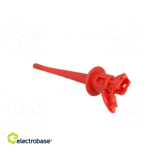 Clip-on probe | pincers type | 5A | 300VDC | red | Plating: gold-plated image 5