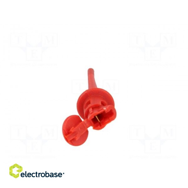 Clip-on probe | pincers type | 5A | 300VDC | red | Plating: gold-plated image 6