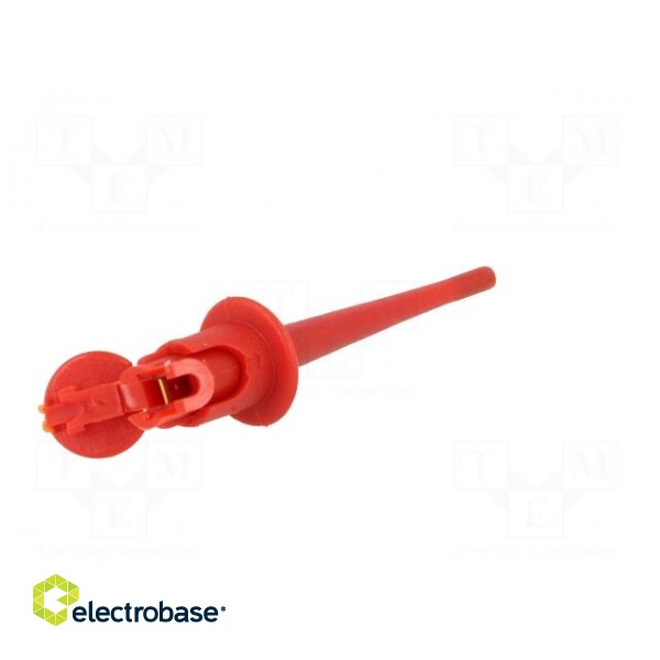 Clip-on probe | pincers type | 5A | 300VDC | red | Plating: gold-plated image 7