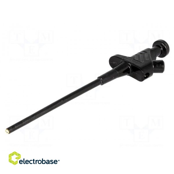 Clip-on probe | pincers type | 60VDC | black | 4mm | Overall len: 158mm image 1