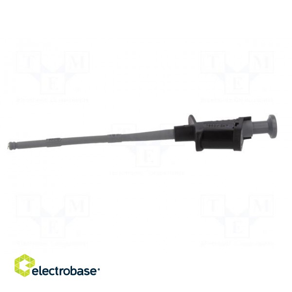 Clip-on probe | crocodile | 6A | black | Plating: nickel plated | 4mm image 4