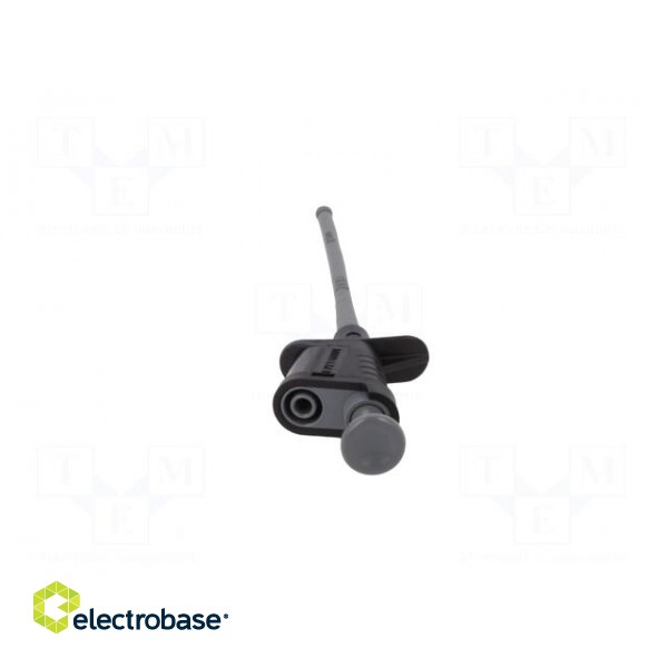 Clip-on probe | crocodile | 6A | black | Plating: nickel plated | 4mm image 6