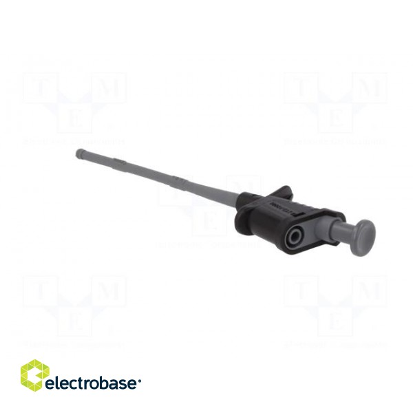 Clip-on probe | crocodile | 6A | black | Plating: nickel plated | 4mm image 5