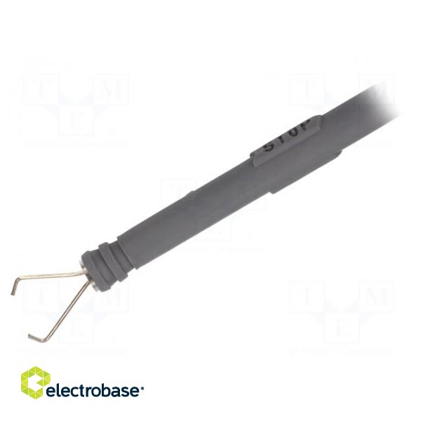Clip-on probe | pincers type | 6A | black | Plating: nickel plated image 2