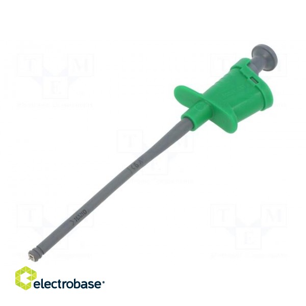 Clip-on probe | pincers type | 6A | green | Grip capac: max.4.5mm image 1